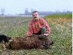 Pierwszy wyjazd w sezonie do �owiska i  �w. HUBERT podarzy� przelatkiem waga 31kg. Dziczek strzelony z nowej kniej�wki I� 94 kal. 30-06.