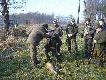 "Chrzest" - pierwszy lisek na polowaniu zbiorowym...