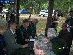Spotkanie s�dzi�w stanowiskowych z s�dzi� g��wnym,kol.Zbigniewem Zieli�skim przed rozpocz�ciem zawod�w.