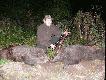 Dziki pozyskane podczas wieczornej zasiadki przy prze koszonym pasie kukurydzy.24.09.2008. Pierwszy zosta� w ogniu o  19.15, a drugi te� w ogniu o 19.45. Waga tych przelatk�w ok 60 kg ka�dy!!!!