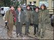 Sobotnia zbi�rka przed hotelem.