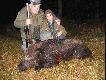 Ja i m�j towarzysz  �ow�w  wnuk Darek. Dzik  strzelony  w  dniu 24.10.2008 o godz.18.30. 
