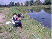 Mi�dzy polowaniami
Z synem Hubertem i �on� na karpiach