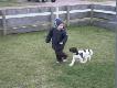 Maly m�nsterl�nder c.d. Moj ci on juz :-
Poruszenie w domu, bo...nowy czlonek rodziny przybyl :-)