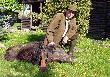21-05-2005 r. Pelnia majowa godzina 1 w nocy, z brzozowego zagajnika na pole wyswa sie sylwetka dzika. Odleglosc ktra nas dzieli to 350 metrw. Po chwili dzik rusza w pole ,a ja zanim. Podchodze go na odleglosc okolo 60 metrw. Krzysz laduje na komorze strzal, dzik pada po 20 metrach.
