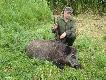 �adny dzik
18.07.2010 to najszcz�liwszy dzie� w mysliwskim �yciu Kolegi Marka Sadowskiego. Nie ba� si� burzy, rano wsta� i ..strzeli� ody�ca na oko (czyli tzw pi razy drzwi) 150 kg. Oj b�dzie chyba medal...
