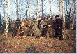 Pierwsze polowanie na zające w sezonie 2002/2003. 17 myśliwych 14 szaraków