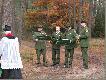W ceremonii uczestniczya grupa sygnalistw z Technikum Lenego w Goraju