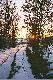 P�na zima. Marcowy zach�d s�o�ca na Rzepnicy.
