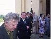 Przed ko�cio�em, Burmistrz Adam i 
Prezes Jan ,wydaje si� �e organizatorzy s� zadowoleni. 