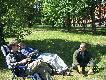 Jak w sanatorium na poobiedniej sjecie.Jeszcze tylko nogi powinni Wam przykry kocem.